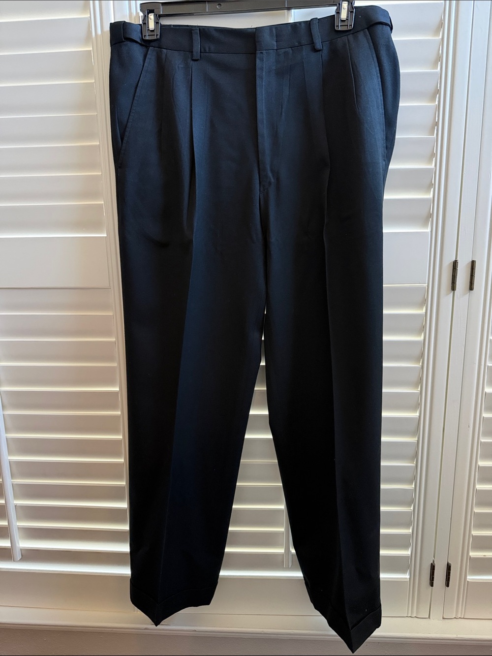 John Ashford Navy Pleated Men’s Dress Pants